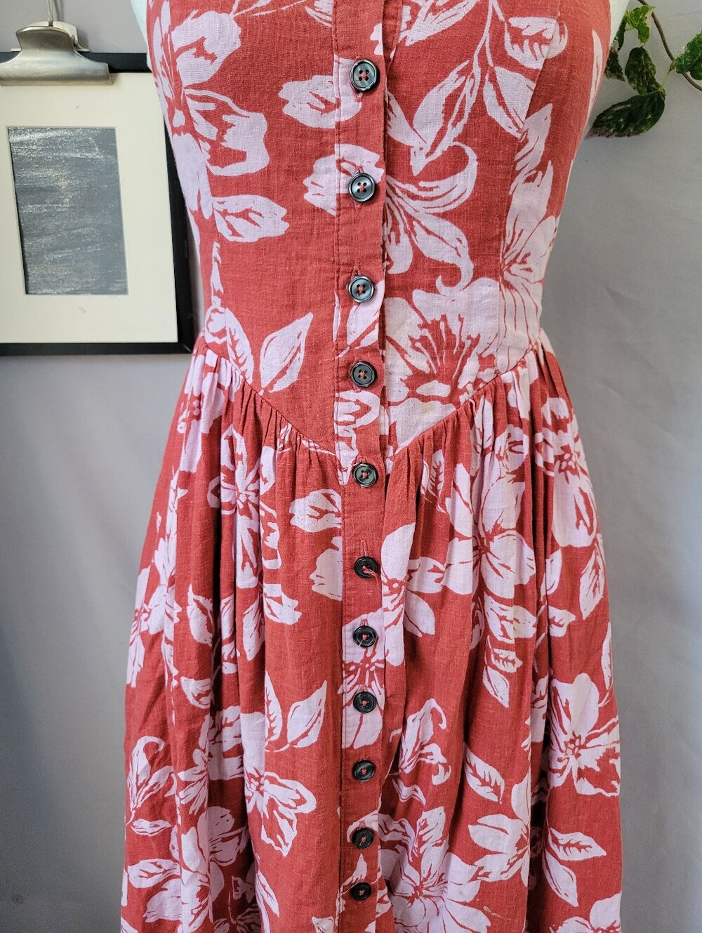Free People The Perfect Sundress Floral Watermelon Combo XS - Picture 6 of 16